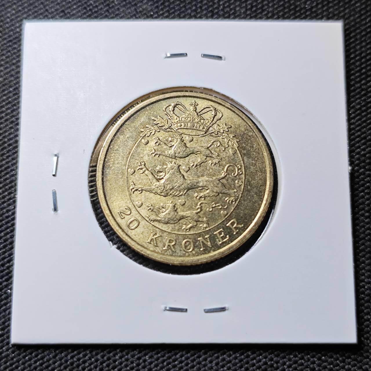 KK钱币收藏小铺 《套币 好品/批量散币专场》  2月预留时间 周末发货  2004丹麦20克朗 好品