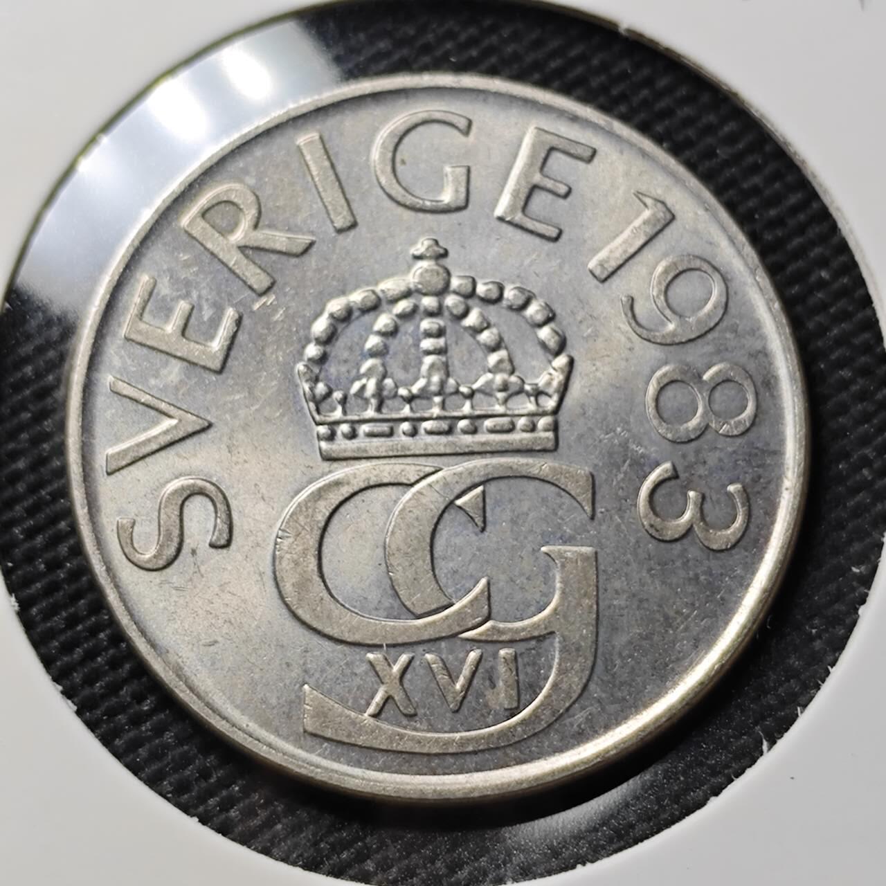 KK钱币收藏小铺 《套币 好品/批量散币专场》  2月预留时间 周末发货  1983瑞典5克朗 好品