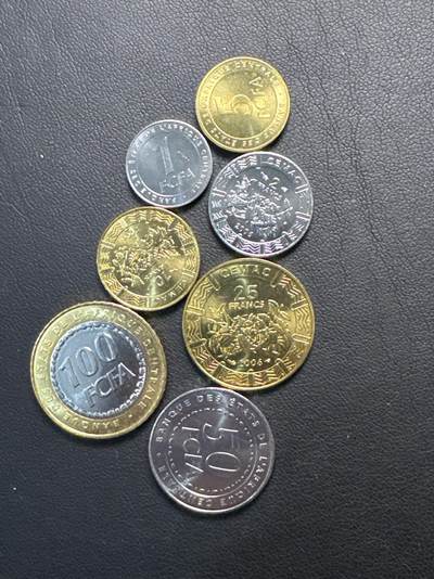 ❤️【币观天下】❤️ 第337期钱币拍卖- 2026.1.2周五晚上6点半场-长期征集拍品 - 中非合作法郎2006年一套7枚 