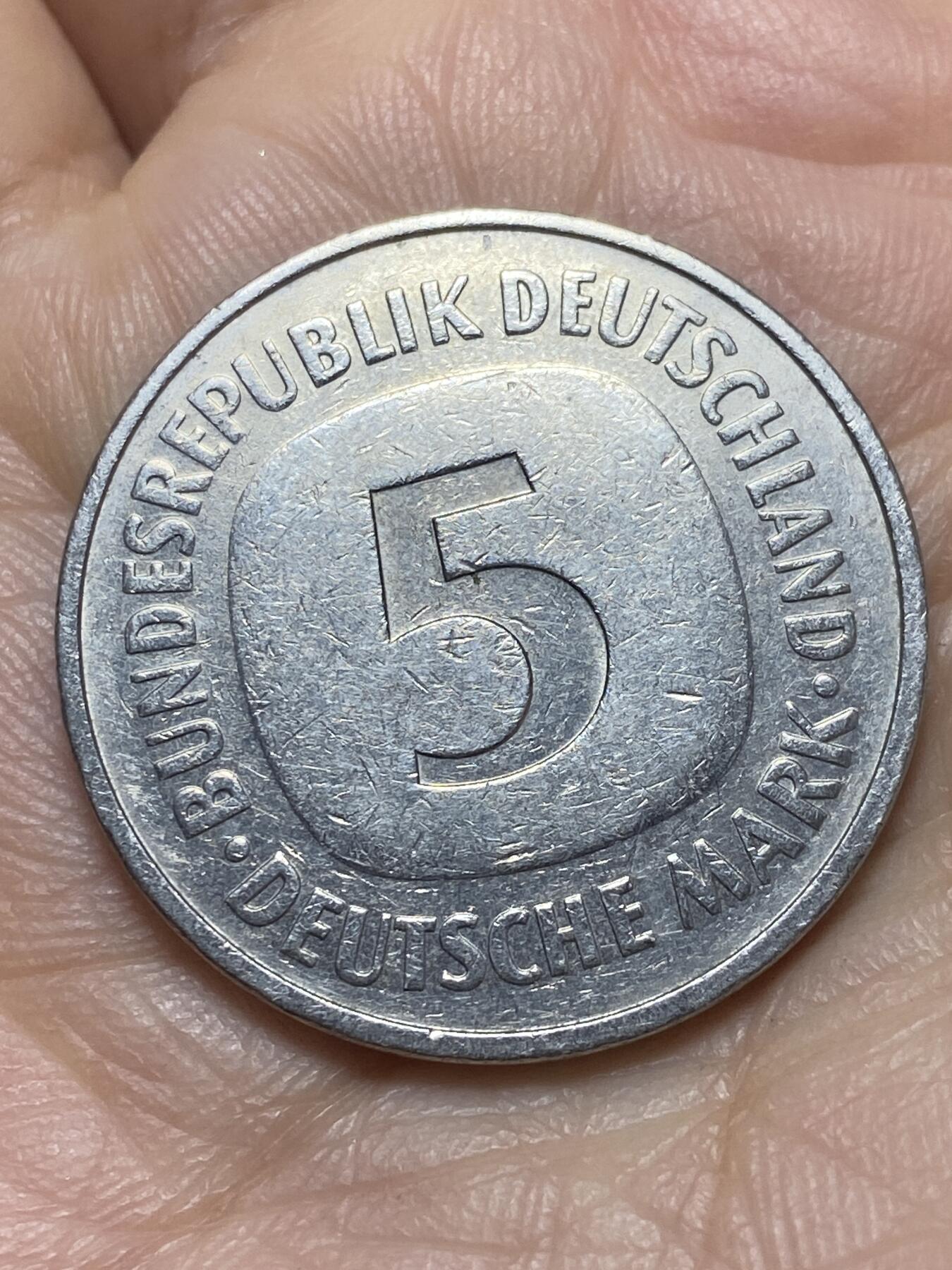 2026年第二场(总第一百七十一场）外国好品散币场(免佣金) 德国🇩🇪1978年5德国马克(F标，斯图加特造)