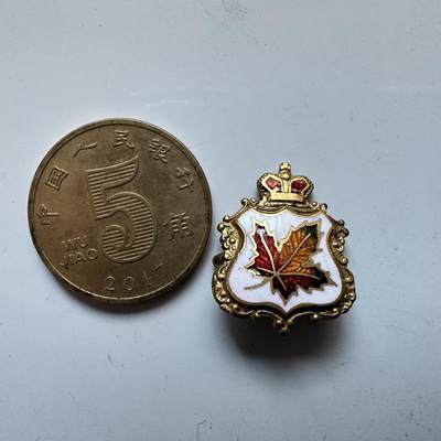 🌹外币初藏🌹🐯2026年第1场  每周二四六晚8️⃣点 接代拍 - 皇冠枫叶胸针 珐琅工艺
