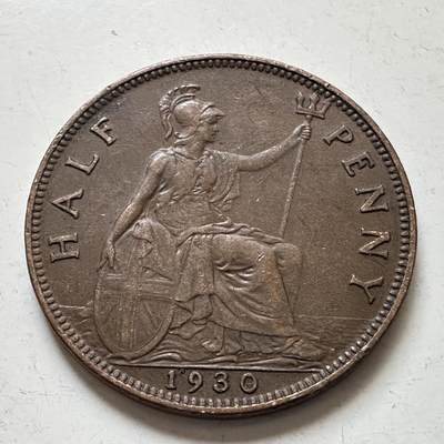 🌹外币初藏🌹🐯2026年第1场  每周二四六晚8️⃣点 接代拍 - 英国1930年半便士