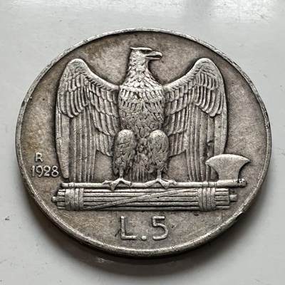 🌹外币初藏🌹🐯2026年第1场  每周二四六晚8️⃣点 接代拍 - 意大利1928年五里拉银币 5克835银