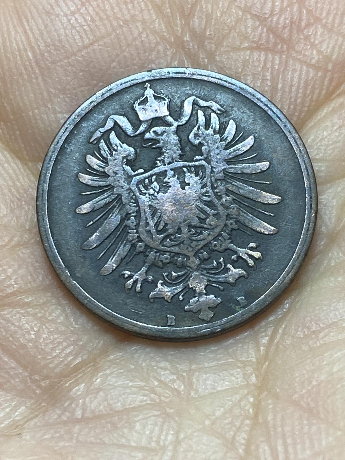 2026年第二场(总第一百七十一场）外国好品散币场(免佣金) 稀少版别–德意志帝国1876年2芬尼(威廉一世时期，B标汉诺威造)