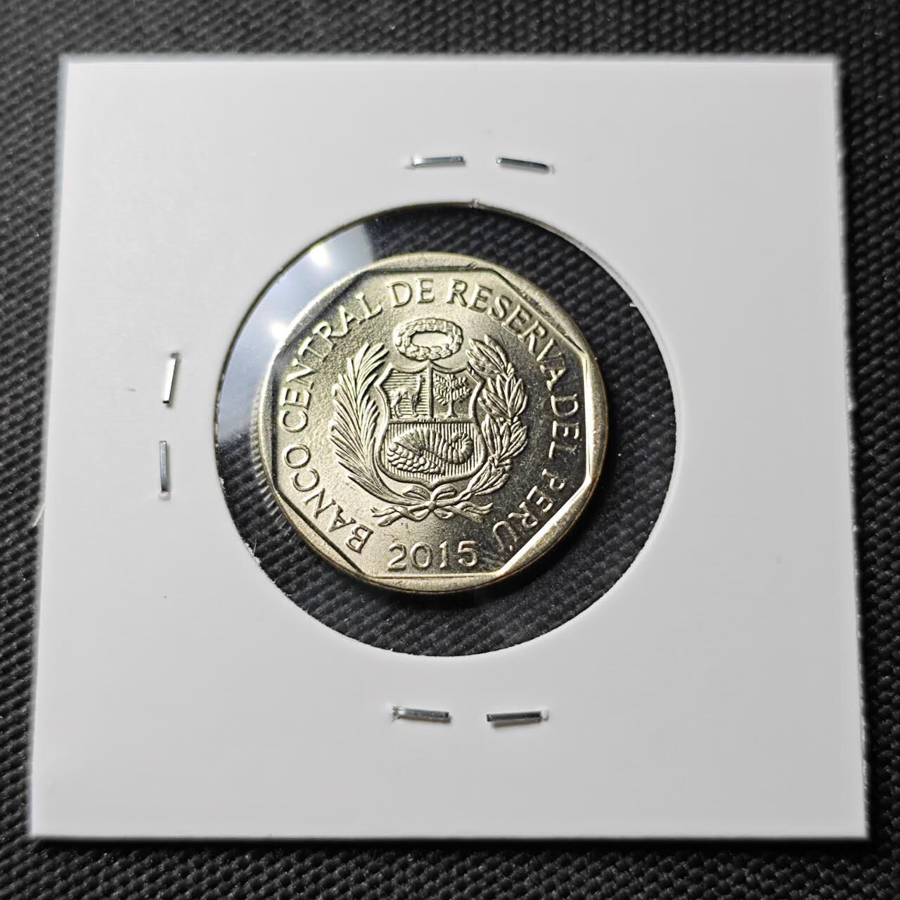 KK钱币收藏小铺 《套币 好品/批量散币专场》  2月预留时间 周末发货  2015秘鲁50分 好品