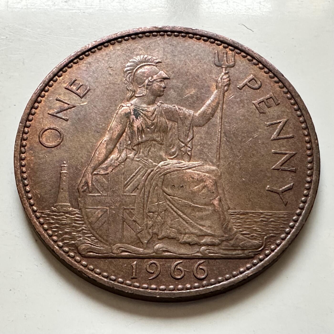 🌹外币初藏🌹🐯2026年第1场  每周二四六晚8️⃣点 接代拍 英国1966年一便士 