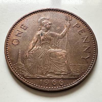 🌹外币初藏🌹🐯2026年第1场  每周二四六晚8️⃣点 接代拍 - 英国1966年一便士 