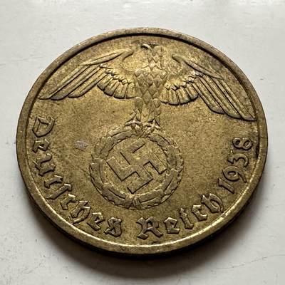 🌹外币初藏🌹🐯2026年第1场  每周二四六晚8️⃣点 接代拍 - 德国1938年10芬尼