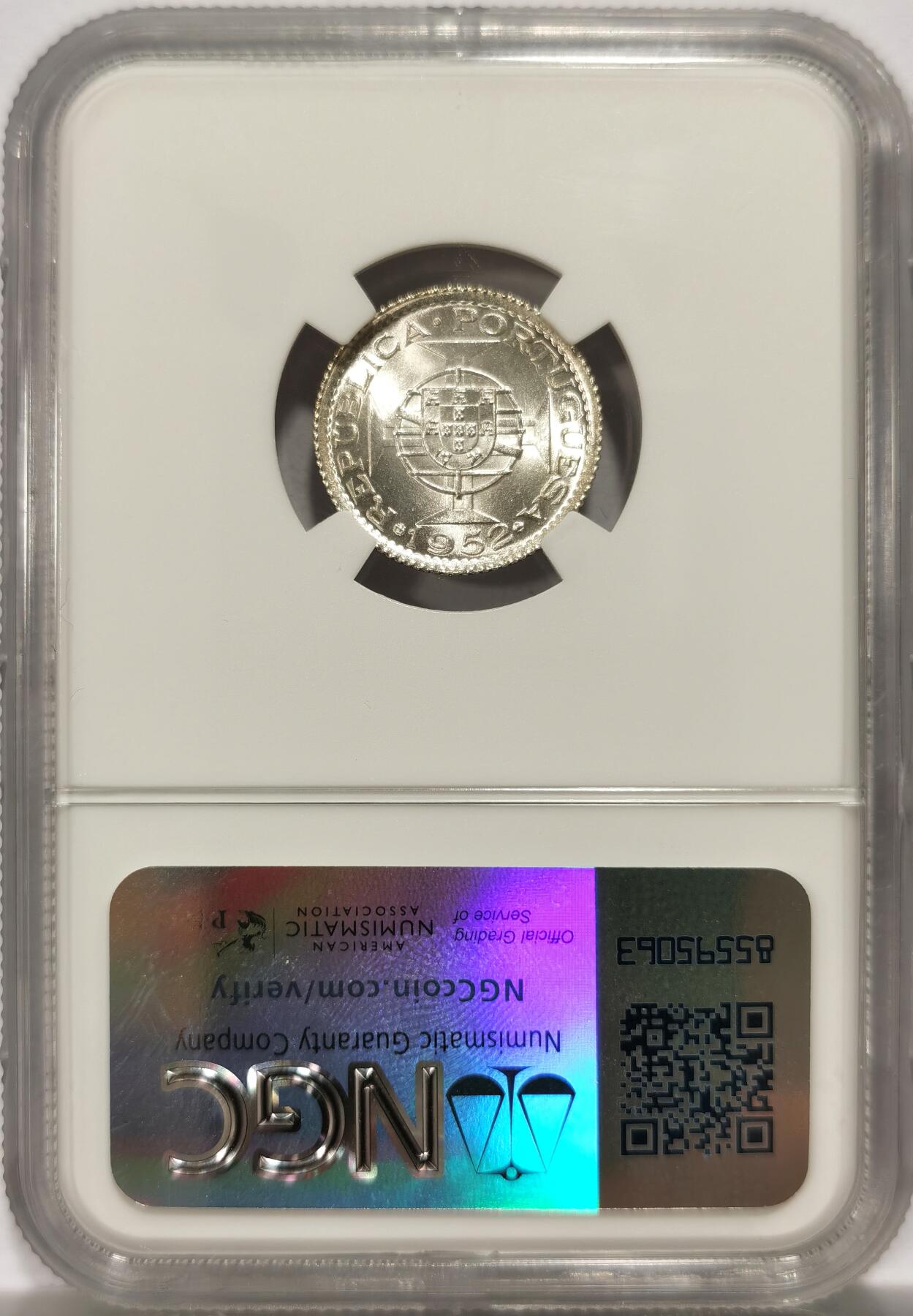 博洋堂“岁启嘉年”2026新年精品大拍专场暨第155期（全场包邮） NGC MS67 葡属澳门1952年首版壹圆银币，无敌寂寞分数，麦稀奇首见67分