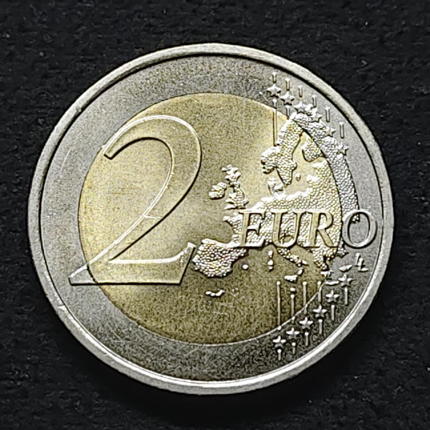 【全场包邮】纯粹捡漏拍490场（免费代拍第27场） 葡萄牙2007年2欧元欧盟理事会主席国双色纪念币