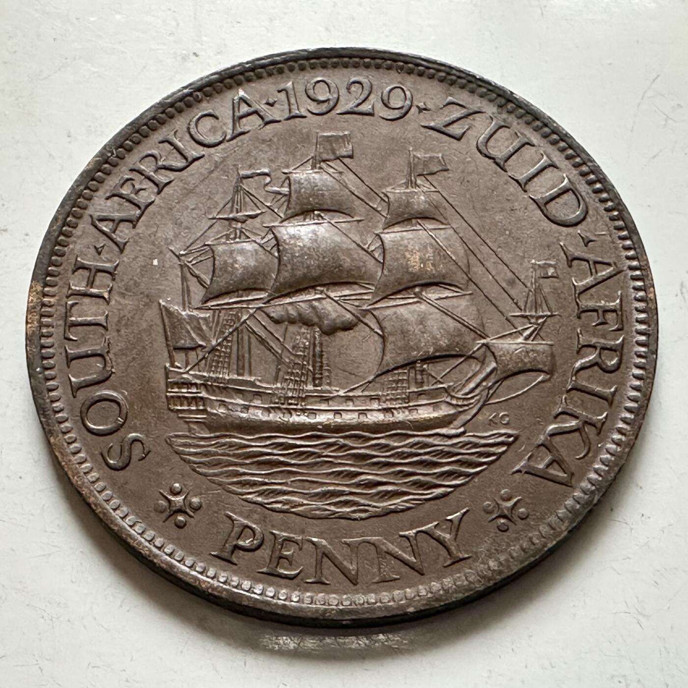 🌹外币初藏🌹🐯2026年第1场  每周二四六晚8️⃣点 接代拍 英属南非1929年一便士