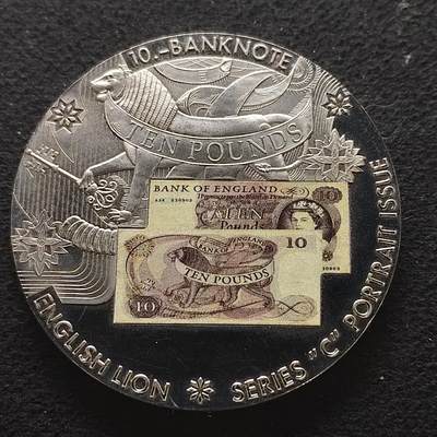 【全场包邮】纯粹捡漏拍490场（免费代拍第27场） - 【纪念章】英国10镑纸钞彩色超大型纪念章