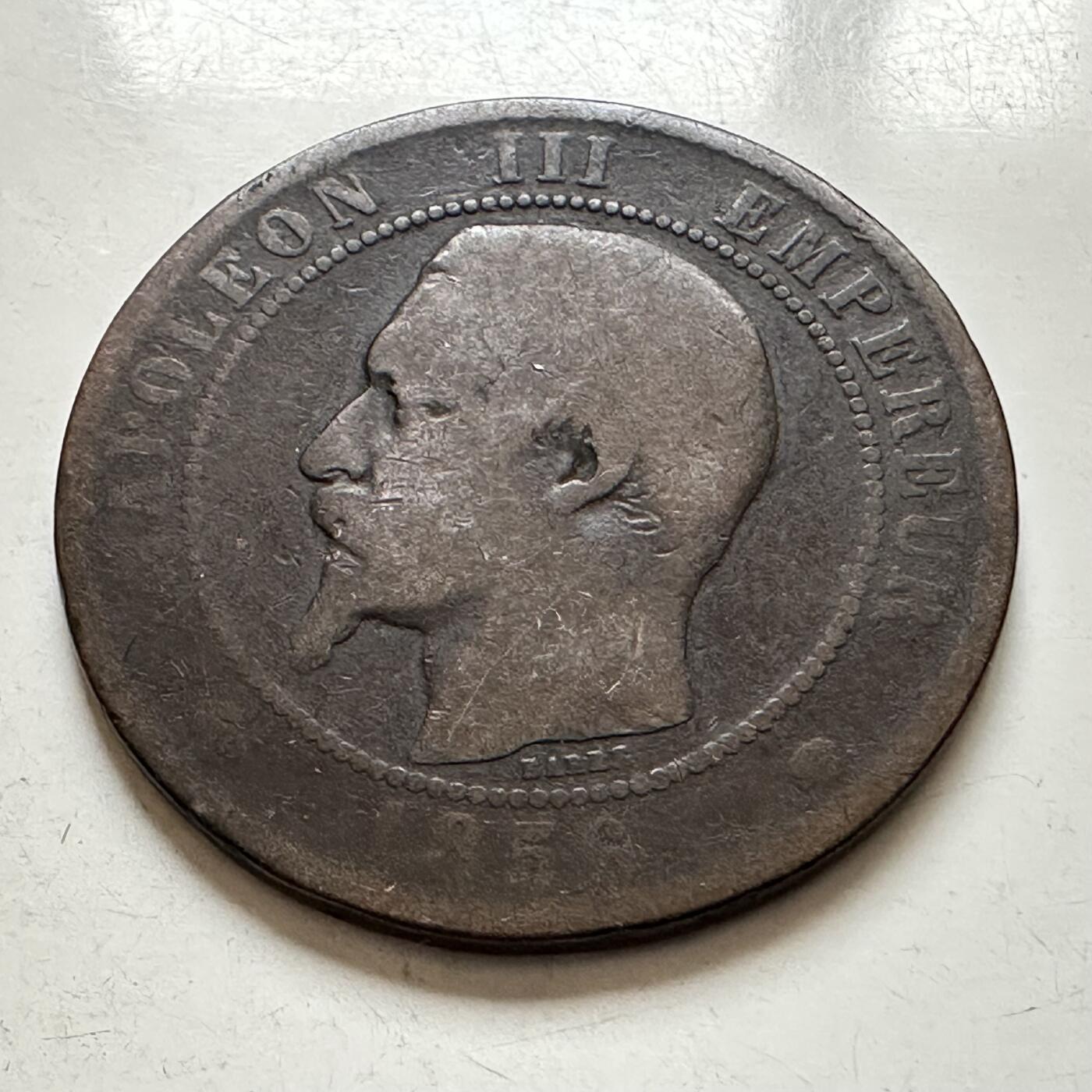 🌹外币初藏🌹🐯2026年第1场  每周二四六晚8️⃣点 接代拍 法国1856年10分