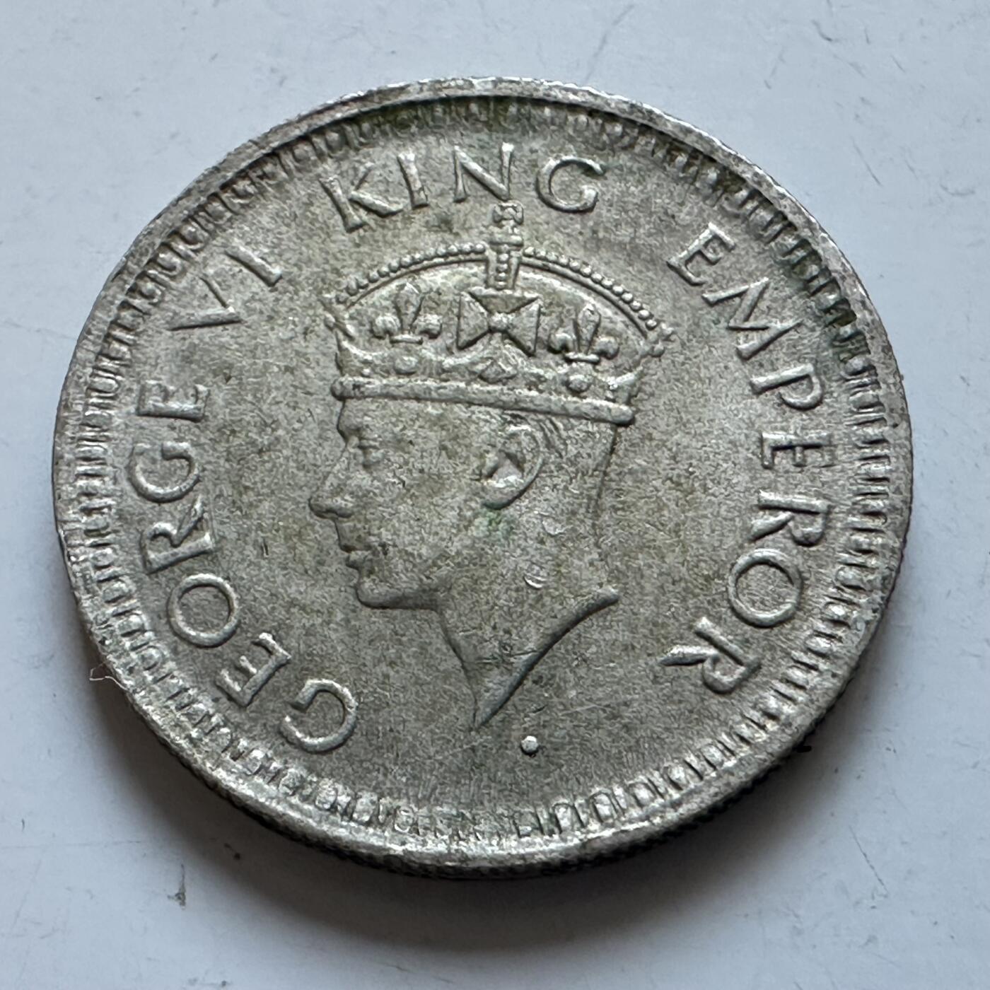 🌹外币初藏🌹🐯2026年第1场  每周二四六晚8️⃣点 接代拍 英属印度1944年1/4卢比银币 a