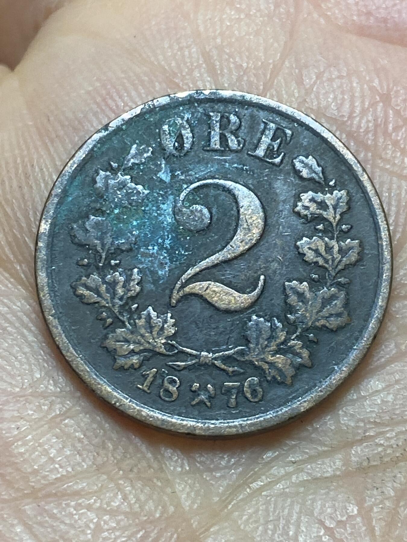 2026年第二场(总第一百七十一场）外国好品散币场(免佣金) 挪威🇳🇴1876年2欧尔(奥斯卡二世时期，首发年)