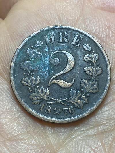 2026年第二场(总第一百七十一场）外国好品散币场(免佣金) - 挪威🇳🇴1876年2欧尔(奥斯卡二世时期，首发年)