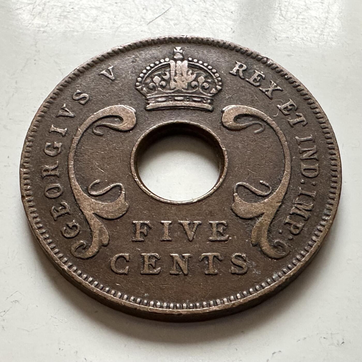 🌹外币初藏🌹🐯2026年第1场  每周二四六晚8️⃣点 接代拍 英属东非1922年五分