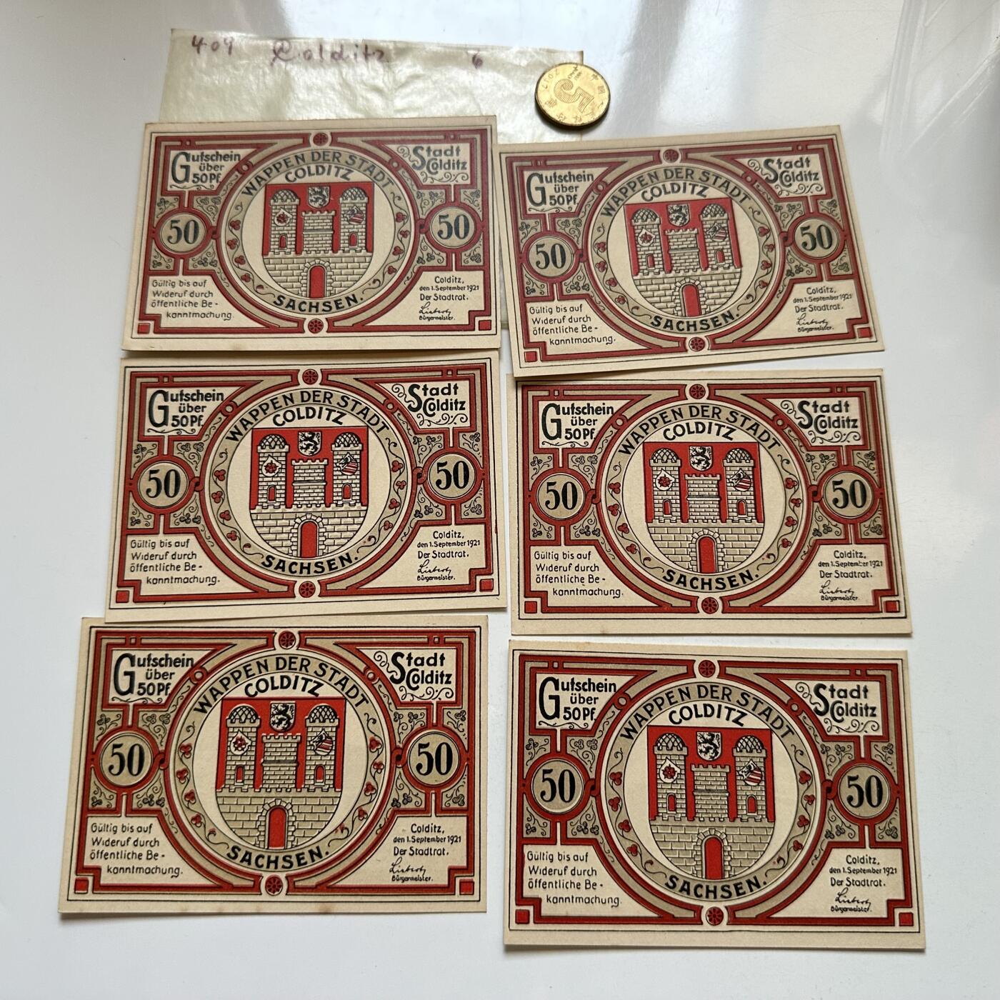 🌹外币初藏🌹🐯2026年第1场  每周二四六晚8️⃣点 接代拍 德国一战时期紧急币—全新6枚不同版本