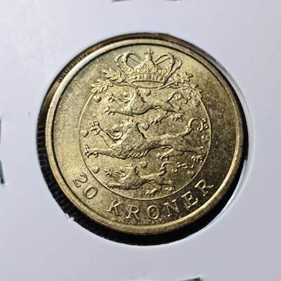 KK钱币收藏小铺 《套币 好品/批量散币专场》  2月预留时间 周末发货 -  2004丹麦20克朗 好品