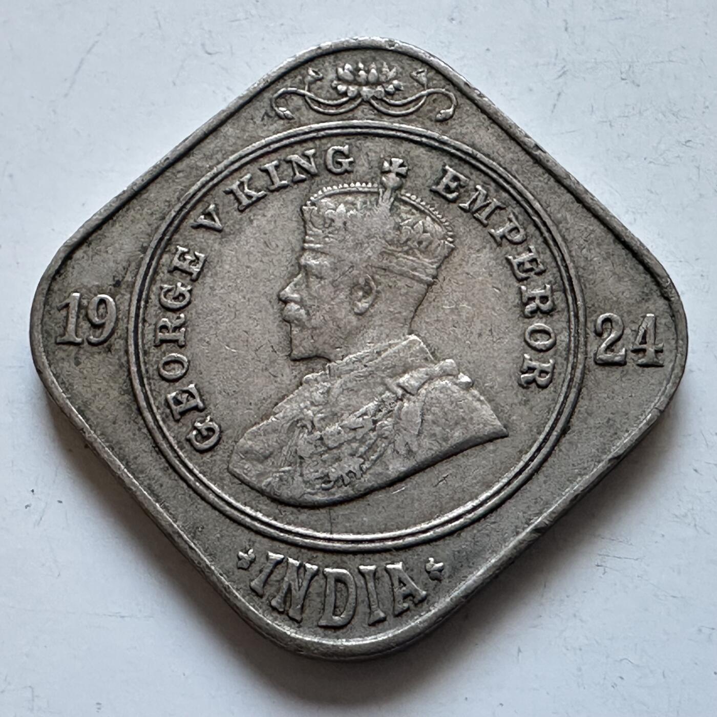 🌹外币初藏🌹🐯2026年第1场  每周二四六晚8️⃣点 接代拍 英属印度1924年2安娜 