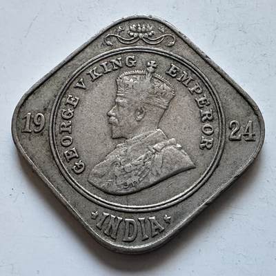 🌹外币初藏🌹🐯2026年第1场  每周二四六晚8️⃣点 接代拍 - 英属印度1924年2安娜 