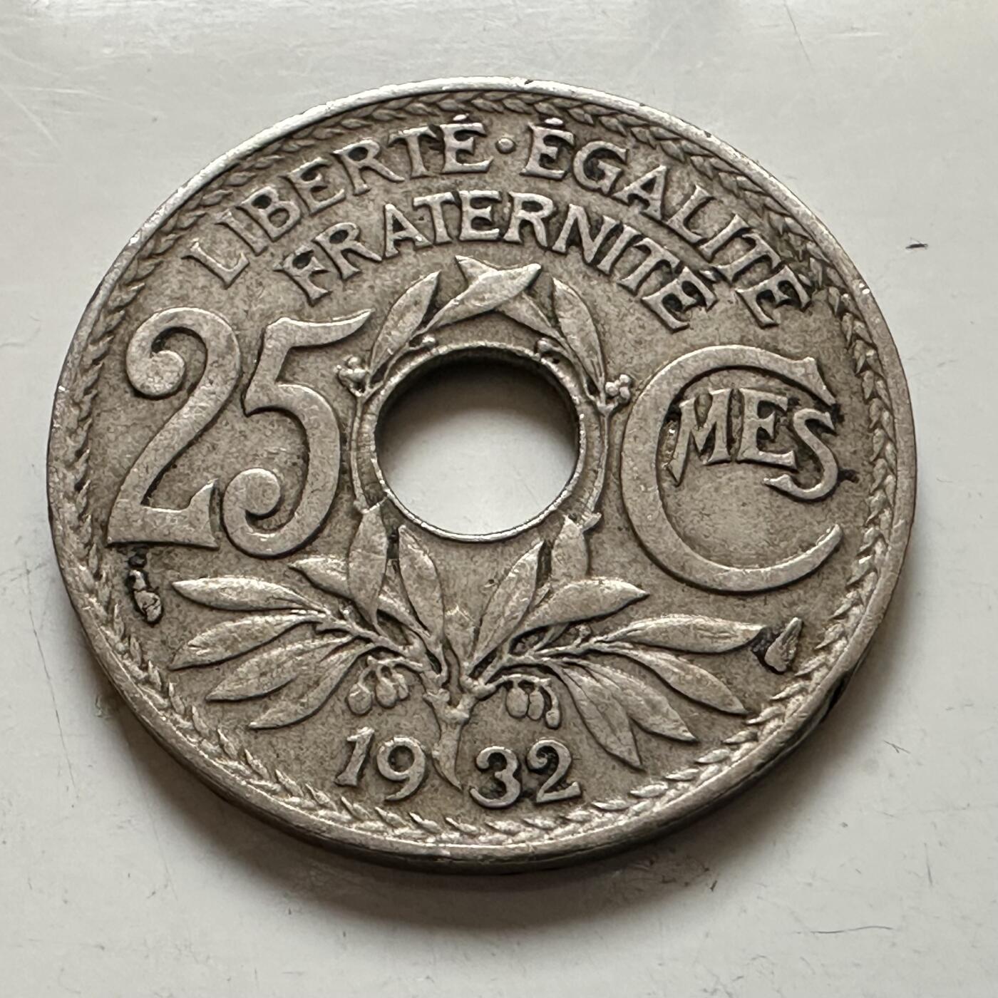 🌹外币初藏🌹🐯2026年第1场  每周二四六晚8️⃣点 接代拍 法国1932年25分