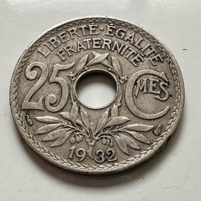 🌹外币初藏🌹🐯2026年第1场  每周二四六晚8️⃣点 接代拍 - 法国1932年25分