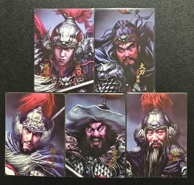 天玑星卡拍第157期《1.5周一截拍》持续收拍收评中 满赠卡需备注 - 阿毛玩卡 寻梦江湖 水浒五虎将 大头金边普卡一套