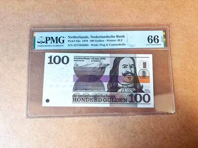 【Blue Auction】世界纸币精拍第770期——18级TOP拍卖/信誉/品质/专业/高效💫 - 荷兰 1970年100盾 PMG66EPQ 