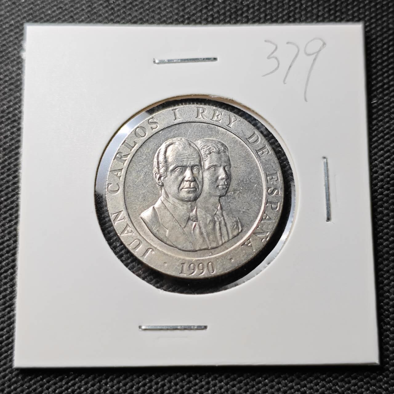 KK钱币收藏小铺 《套币 好品/批量散币专场》  2月预留时间 周末发货  1990西班牙200比塞塔纪念币 好品