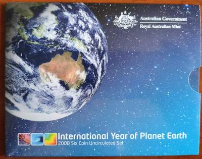 ❤️【币观天下】❤️ 第337期钱币拍卖- 2026.1.2周五晚上6点半场-长期征集拍品 - 澳大利亚2008年国际地球年MS 20分只在MS里封装，而一元则只在PS里才有，也许就是澳皇的套路