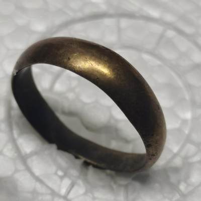 杂件专场92期 - 清末民国老戒指看不清楚是什么金带款