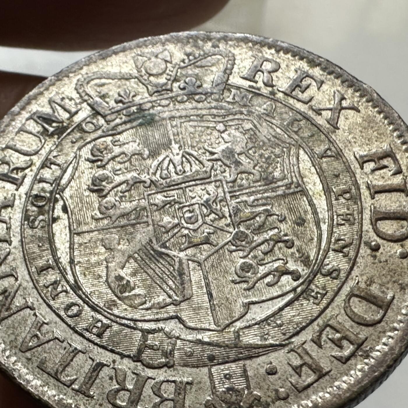 🌹外币初藏🌹🐯2026年第1场  每周二四六晚8️⃣点 接代拍 英国1819年乔三半克朗 后铸私铸 实重12.2克