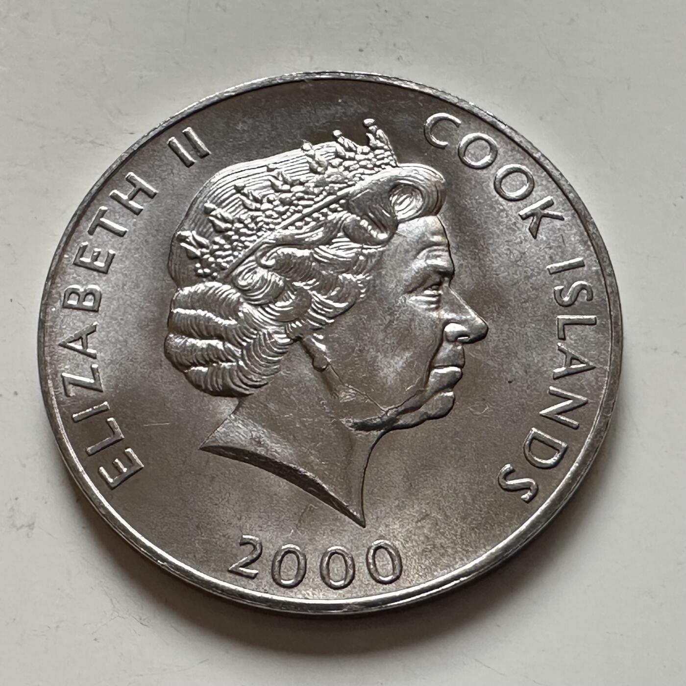 🌹外币初藏🌹🐯2026年第1场  每周二四六晚8️⃣点 接代拍 库克群岛2000年五分