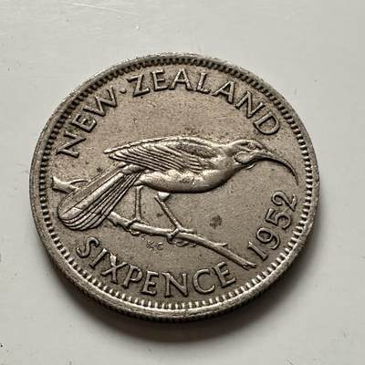 🌹外币初藏🌹🐯2026年第1场  每周二四六晚8️⃣点 接代拍 - 新西兰1952年六便士