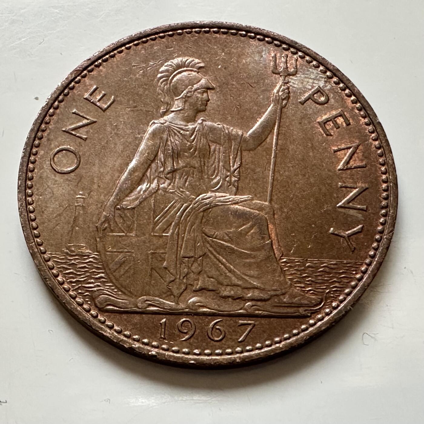 🌹外币初藏🌹🐯2026年第1场  每周二四六晚8️⃣点 接代拍 英国1967年一便士 