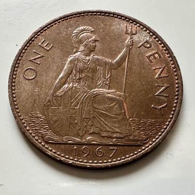 🌹外币初藏🌹🐯2026年第1场  每周二四六晚8️⃣点 接代拍 - 英国1967年一便士 