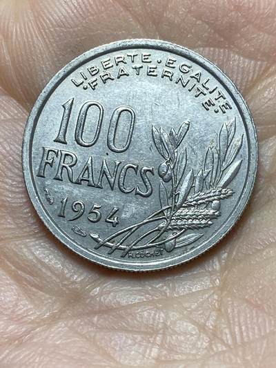 2026年第二场(总第一百七十一场）外国好品散币场(免佣金) - 法兰西第四共和国1954年100法郎