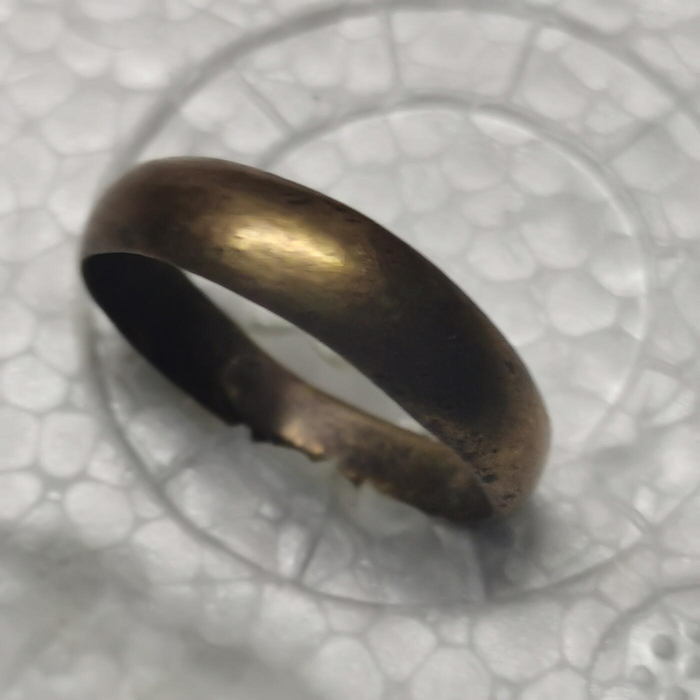 杂件专场92期 清末民国老戒指看不清楚是什么金带款