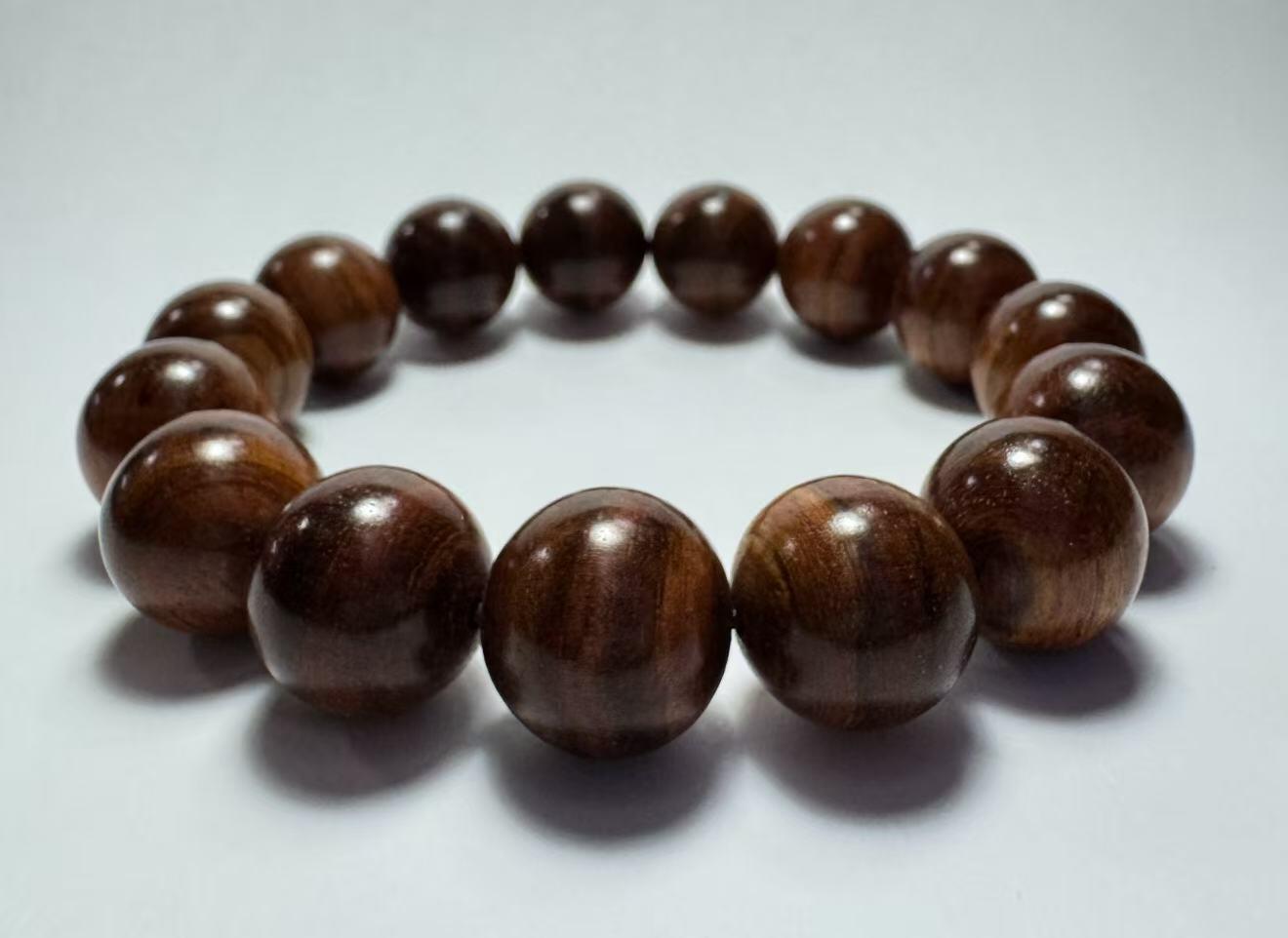 零元拍：海南黄花梨 手串 15MM