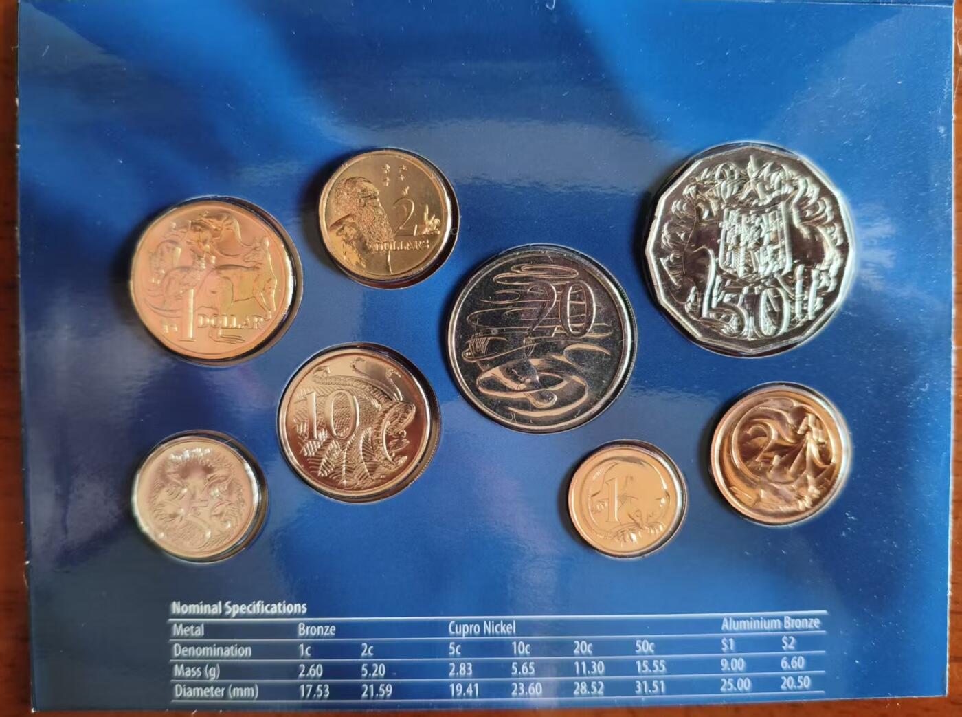 ❤️【币观天下】❤️ 第337期钱币拍卖- 2026.1.2周五晚上6点半场-长期征集拍品 澳大利亚2006年十进制40周年MS 老太婆头像的1分和2分只在只在这一年特别回归发行