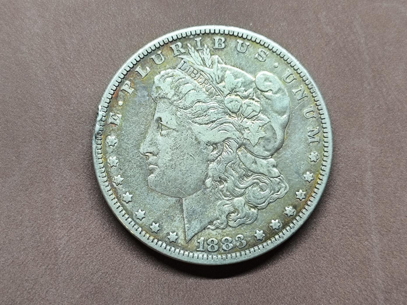 【日月同辉 第1场】元旦首场 无买家佣金 世界钱币 银币 【银币】1883年美国摩根银币