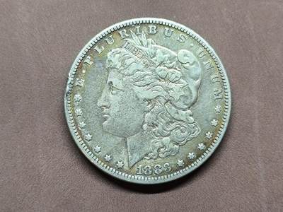 【日月同辉 第1场】元旦首场 无买家佣金 世界钱币 银币 - 【银币】1883年美国摩根银币