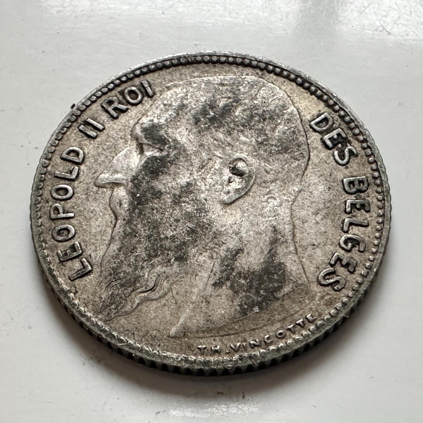 🌹外币初藏🌹🐯2026年第1场  每周二四六晚8️⃣点 接代拍 比利时1909年一法郎银币 5克835银