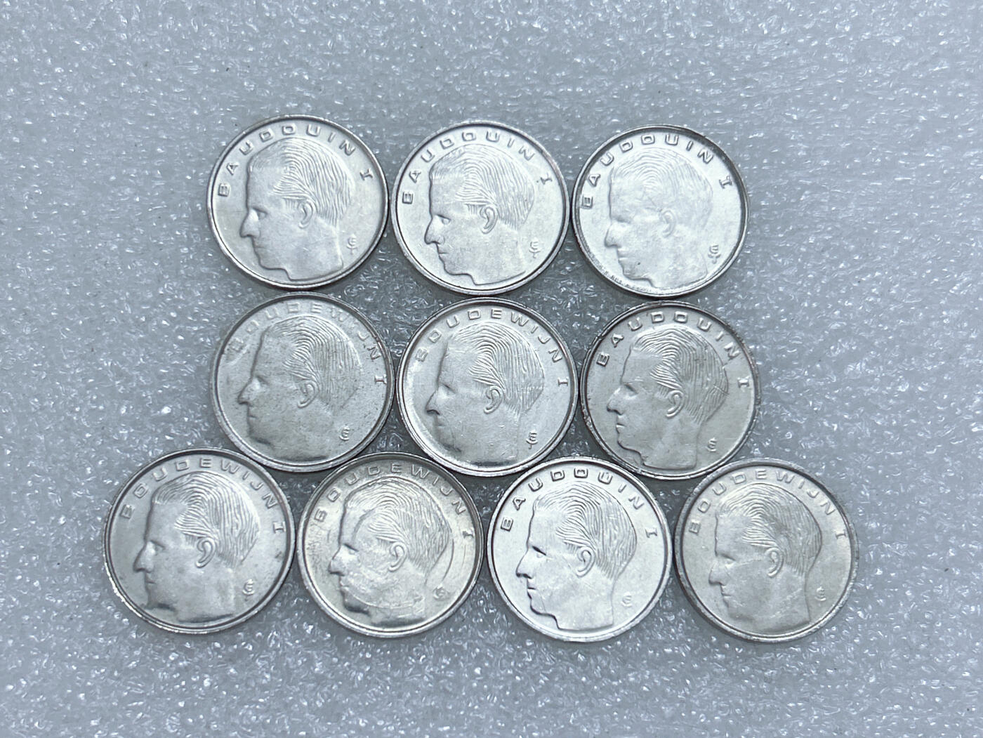 第一海外回流一元起拍收藏 散集专场  第285期 比利时1法郎硬币 10枚