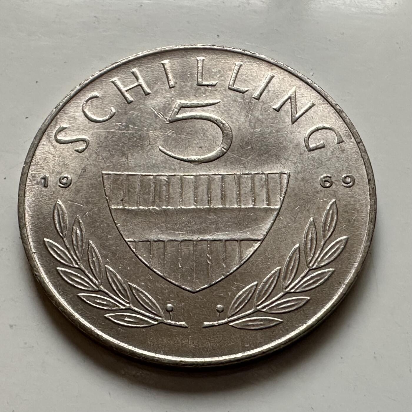 🌹外币初藏🌹🐯2026年第1场  每周二四六晚8️⃣点 接代拍 奥地利1969年五先令