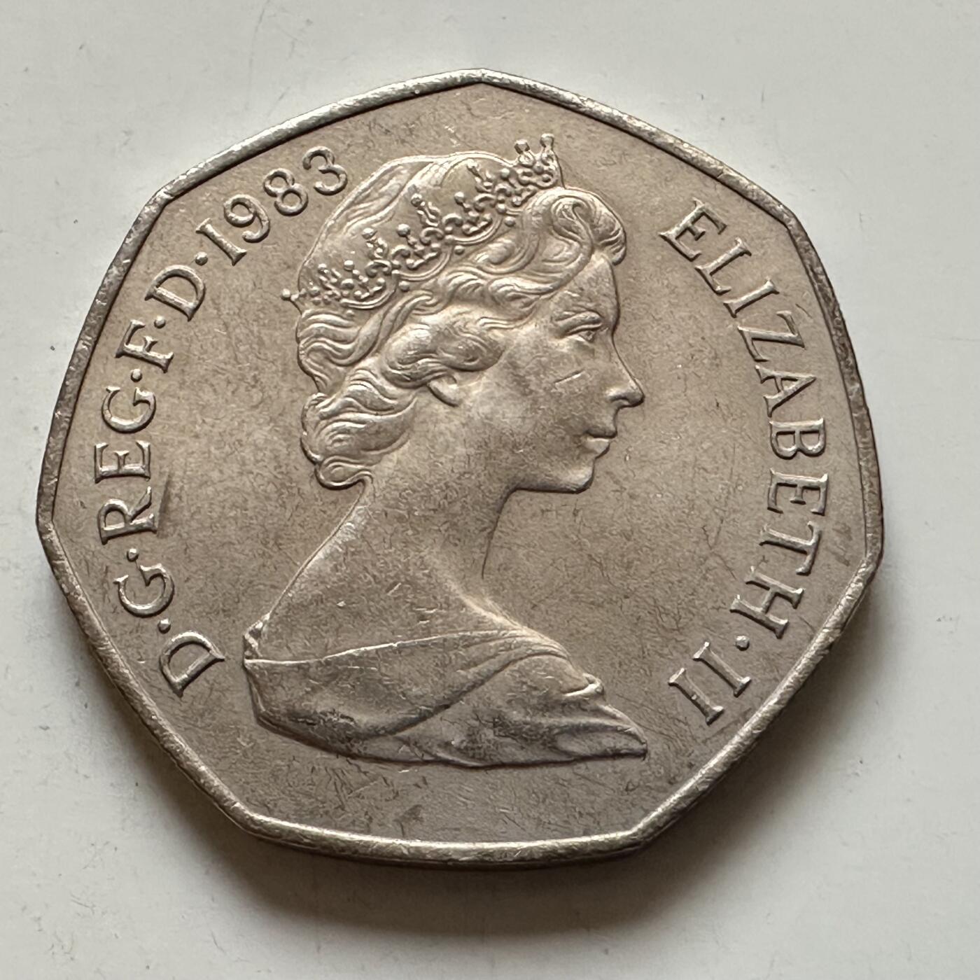 🌹外币初藏🌹🐯2026年第1场  每周二四六晚8️⃣点 接代拍 英国1983年50便士