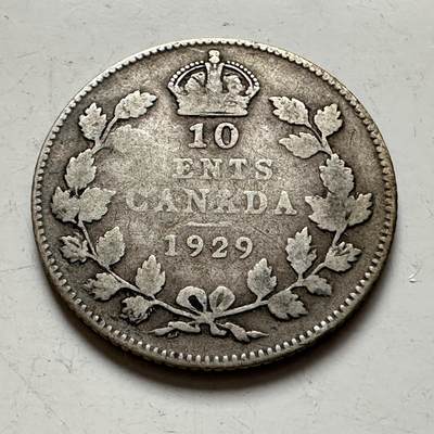 🌹外币初藏🌹🐯2026年第1场  每周二四六晚8️⃣点 接代拍 加拿大1929年10分银币