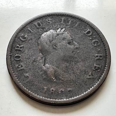 🌹外币初藏🌹🐯2026年第1场  每周二四六晚8️⃣点 接代拍 - 英国1807年乔治三世半便士 b