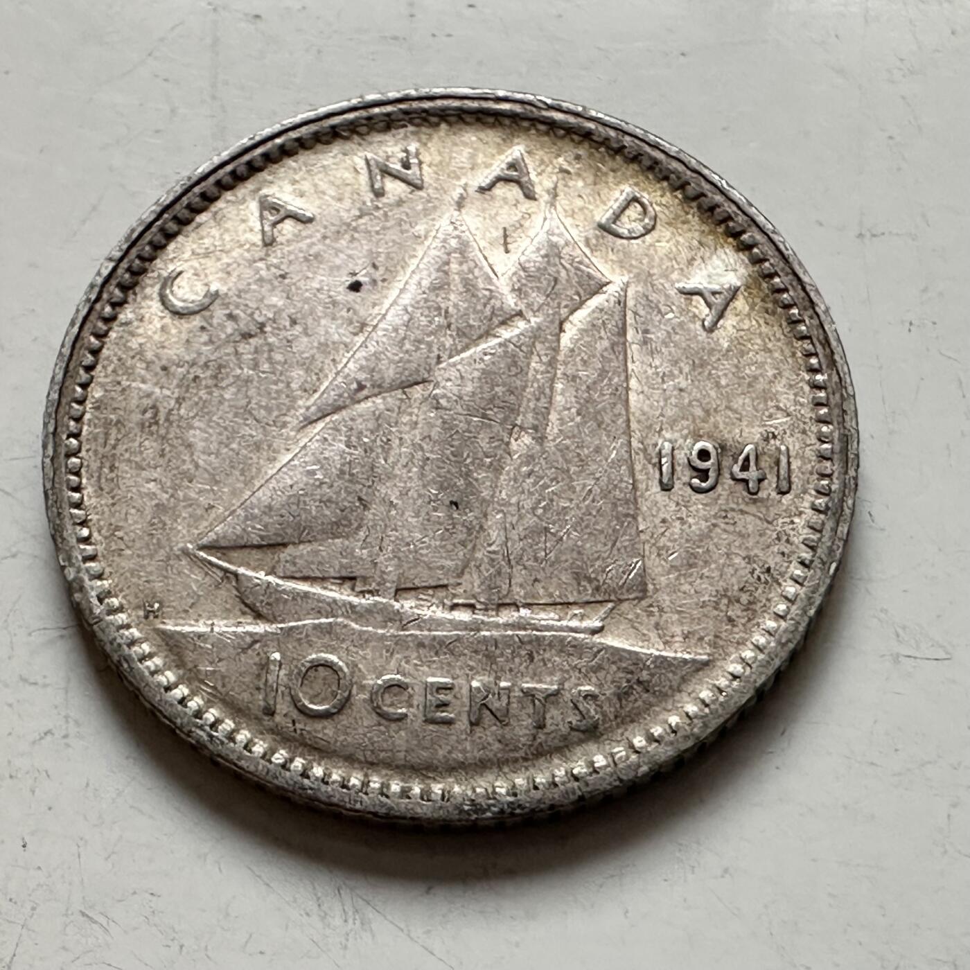 🌹外币初藏🌹🐯2026年第1场  每周二四六晚8️⃣点 接代拍 加拿大1941年10分银币